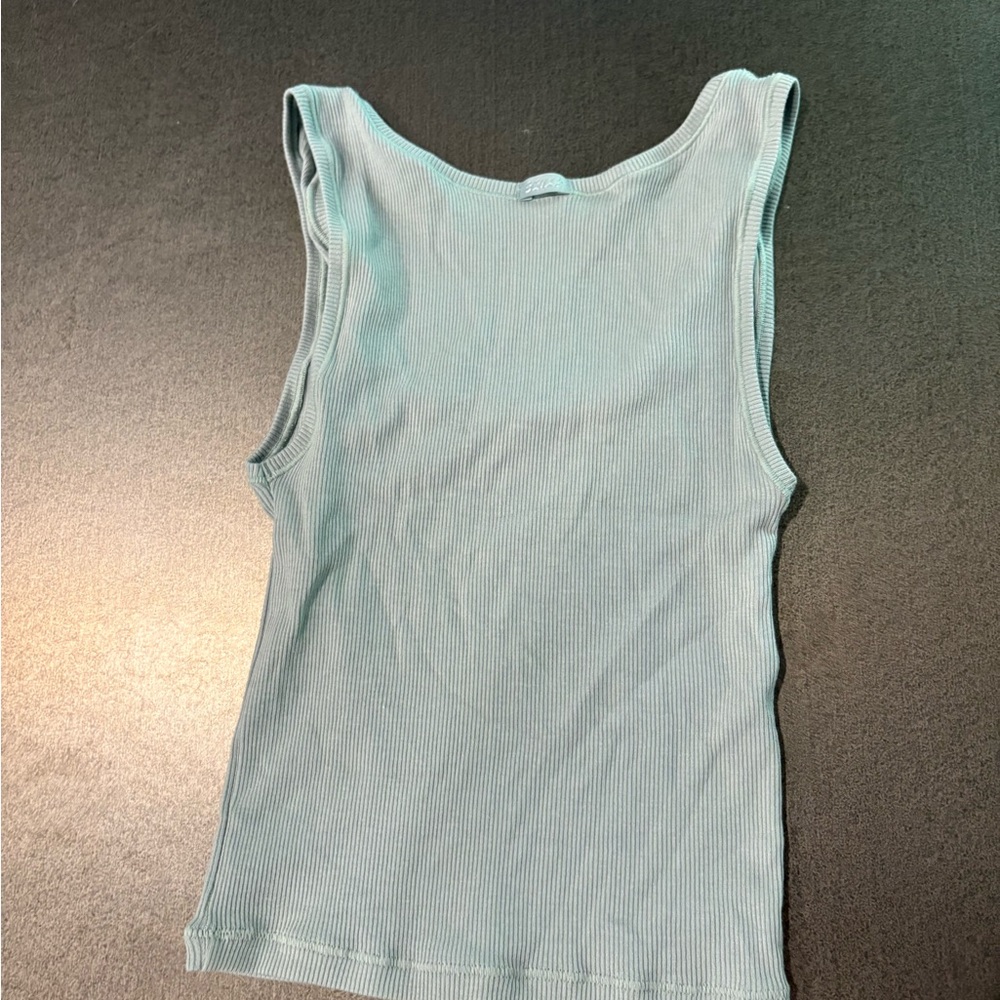 SKIMS Ribbed Tank Top - Soft Blue